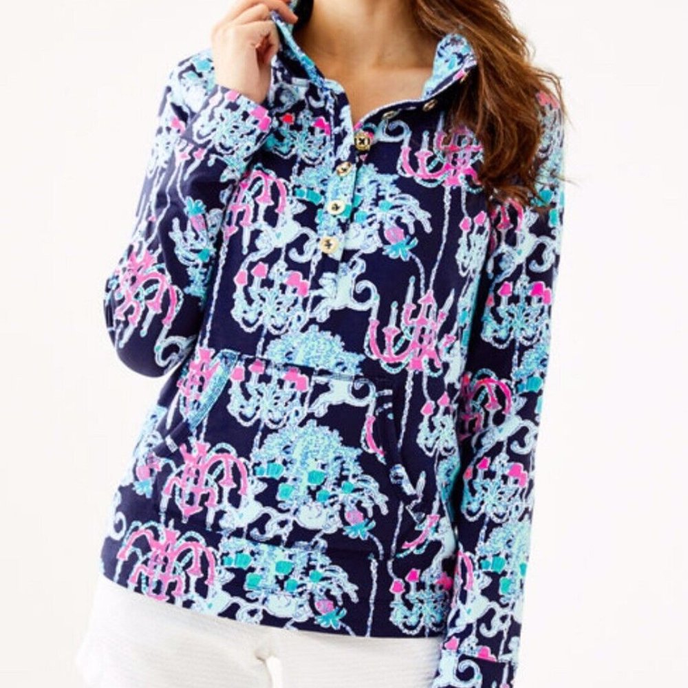 Lilly Pulitzer Skipper Popover in Monkey Trouble Print